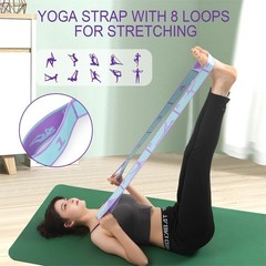 Yoga Straps for Stretching Strap Elastic for Physical Therapy Dance Yoga Pila…