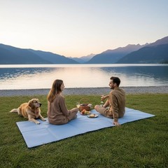 Foldable Camping Mat & Travel Exercise Pad – Waterproof TPE Outdoor Mat for H…