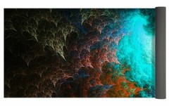 Painted Zen Sacred Geometry Yoga Mat Custom Design Made to Order by Eternal Zen