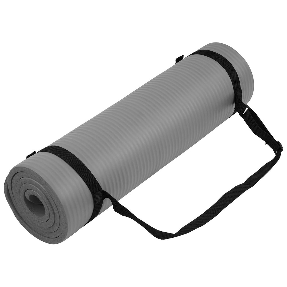 Fitvids 1/2-Inch Thick High Density Exercise Yoga Mat, Carrying Strap (Used)