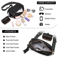 Crossbody Bags for Women Shoulder Handbags: Quilted Wallet Set Vegan Leather …