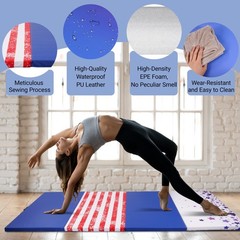 Versatile 4’x8’x2″ High-Density Gym Mats Extra Thick Anti-Tear Easy-Clean