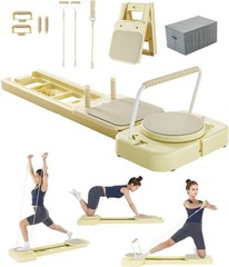 Portable Pilates Reformer 2026 Foldable 9-in-1 Home Workout Board