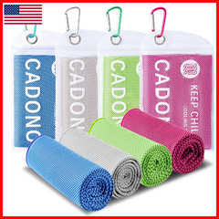 Cadono 4 Pack Cooling Towel 40X12 Soft Breathable Chilly Towel Ice Towel