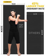 Extra Long Non-Slip Yoga Mat 72″x48″ & 84″x30″ – Wide Exercise Mat for Home Gym,