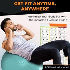 Silla de yoga con pelota de ejercicios para oficina con base antiestallidos NEW