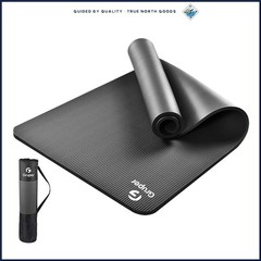 Lightweight Exercise Mat 2.7 lbs with Carrying Strap for Easy Transport