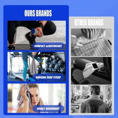 Microfiber Gym Towels 3 Pack, Quick Dry Workout Towel, Fast Drying Sweat Towe…