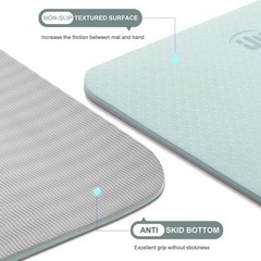 Yoga Mat 72×24 Inches Extra Thick Non Slip TPE Fitness Mat with Storage Bag