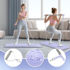 LAZOLLOA – Pilates Reformer Set – Foldable w/Resistance Bands