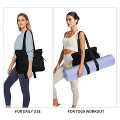 Yoga Bags for Women Gym Tote Bag with Adjustable Mat Holder Shoulder Bags Car…