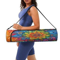 Mandala Yoga Mat Bag Carrier Full-Zipper Extra Large Size 20cm*76cm Adjustabl…