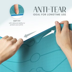 Yoga Mat 6mm Non Slip TPE Fitness Mat for Yoga, Pilates & Home Workout…