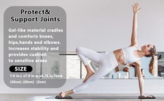 2 Pack Yoga Knee Pads Mat Set – Extra Thick Foam Kneeling Pad Cushion for Knees,