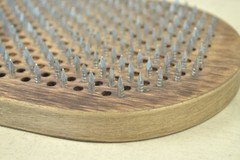 Sadhu board for begginers 10 mm, Gray color, Engrawing Yin Yang