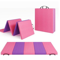 Gymnastics Mat 6x2ft Exercise Mat Gym Mat Aerobics Workout Foldable Tumbling Mat