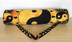 Yellow INYANG Yoga Mat Carrier Bag Hippie Mandala Cotton Bag With Shoulder Strap