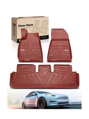 YHTAUTO for Tesla Model 3 2023 2022 2021 Floor Mats, All Weather TPE Car Mats…