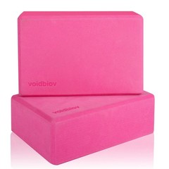 Yoga Blocks Set of 2 9″x6″x3″, Sturdy Non Slip Eva Foam, Provides Un…