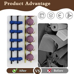 Yoga Mat Storage Rack Wall Mounted Yoga Mat Holder Large Capacity Storage Shelf