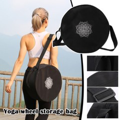 Large Capacity Fitness Bag Yoga Wheel Storage Bag Portable Yoga Shoulder Bag