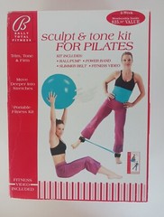 Bally Total Fitness Starter Kit for Pilates – New, Power Band, Slimmer Belt, Bal