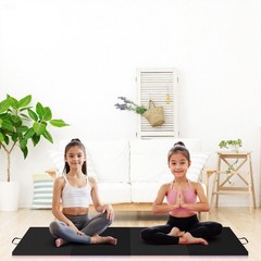 6x2ft 4-Fold Thick Gymnastics Mat Folding Exercise Mat with Handles for Yoga