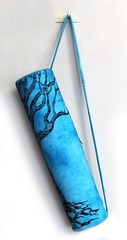 Blue Tree Yoga Mat Carrier Bags Hippie Mandala Cotton Bags With Shoulder Strap