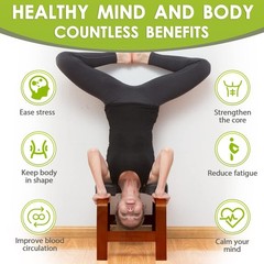Yoga Headstand Bench, Yoga Inversion Chair, Headstand Trainer for Relieve , I…