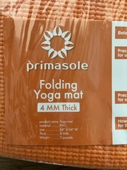 Primasole Folding Yoga Travel Pilates Mat Foldable Easy to Carry to Class Beach