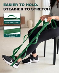 75″ Non-Stretch Physical Therapy Strap with Loops for Knee & Hip Recovery