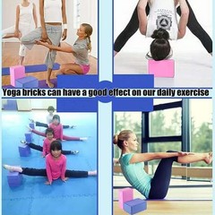24 Pcs Foam Yoga Blocks Lightweight Non-Slip Supportive Yoga Bricks Yoga Prop…
