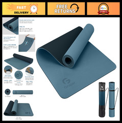Non-Slip Eco-Friendly Yoga Mat with Carrying Strap – Fitness & Pilates Workout M