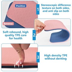 2Pcs Knee Pillow Yoga, Fitness Yoga Knee Pads Non Slip Yoga Mats TPE…