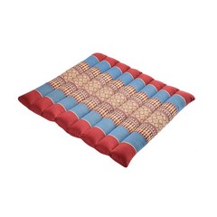 Rollable Cushion – Burgundy/Blue – Organic Kapok Filling, use Rolled or Flat …