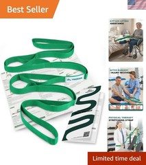 Versatile Stretching Strap for Knee Rehab, Yoga & Muscle Relaxation – Green