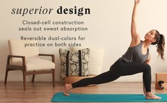 Begin Yoga Mat 68″ – 5mm Cushioning | Comfortable, Lightweight & Reversible with