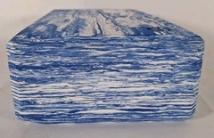New Lululemon Lift and Lengthen Yoga Block Ocean Tide Blue and White Sold Out
