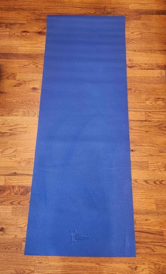 Yoga Gym Pilates Mat Blue Excellent Shape 68″ x 24″