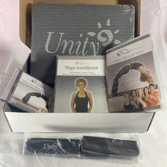 Complete Yoga Kit DVD Training Bundle Yoga Mat Workout Book Stretch Strap SDS
