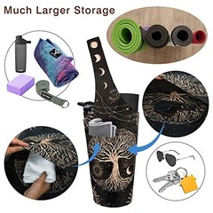 Yoga Mat Bag – Long Tote with Pockets – Holds More Yoga 37″x15.5″ Tree of Life