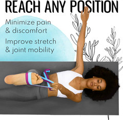 correa de yoga y tapete algodon ajustable estiramiento de pilates ejercicio 1