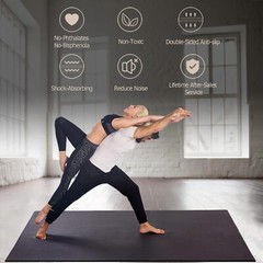 Estera de yoga antideslizante para yoga ejercicio estiramiento y fitness US NEW