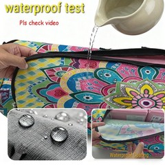 Mandala Yoga Mat Bag Carrier Full-Zipper Extra Large Size 20cm*76cm Adjustabl…