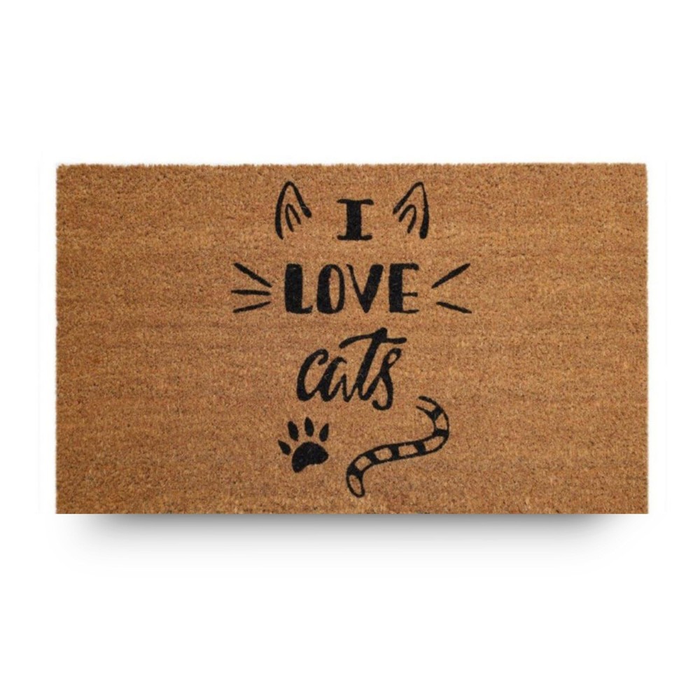 Kera Animals Doormat with Coconut Fibres, Stain Resistant Carpet for Rec…
