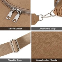 Crossbody Bags for women Fashion Sling Purse Shoulder Bag Funny Pack Brown