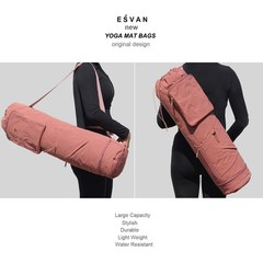 Yoga Mat Bag with Multi Pockets Drawstring Yoga Mat Carrier Pilates Exercise …