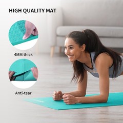 Travel Yoga Mat Foldable 0.16″, Foldable Exercise Mat Non Slip Yoga Matt for …