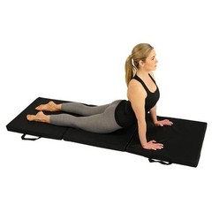 Tri-Fold Exercise Mat Yoga Pilates Gym Fitness Stretching Core Workouts New