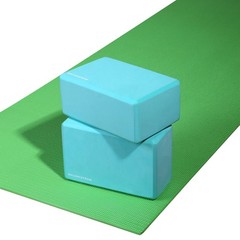Fitvids Set of 2 High Density Yoga 9 x 6 x 4 inch (2 Count, Pack 1), Green